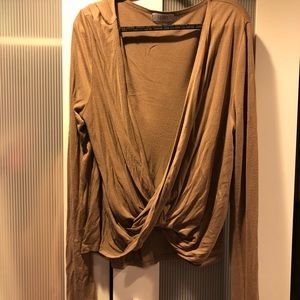 LONG SLEEVE COWL TOBI SHIRT